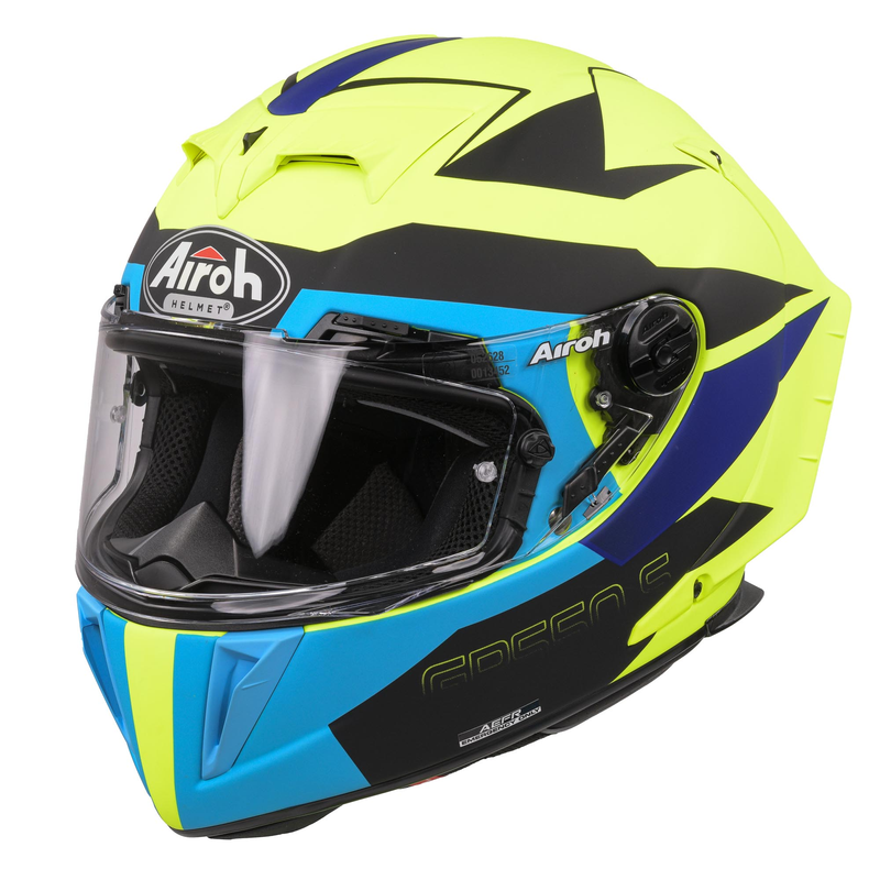 AIROH HELMET GP550S FULL FACE - VEKTOR BLUE MATT GP55VEK18  - XL - [ACU GOLD]