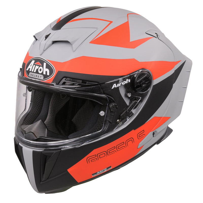 AIROH HELMET GP550S FULL FACE - VEKTOR ORANGE MATT GP55VEK16  - XL - [ACU GOLD]