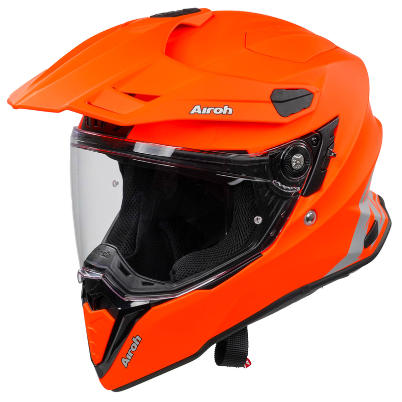 AIROH HELMET COMMANDER - COLOR ORANGE FLUO MATT CM32 - XL - [ACU GOLD]