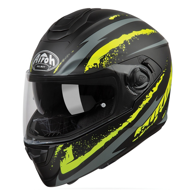 AIROH HELMET ST301 FULL FACE - LOGO YELLOW MATT ST3L031  - XS [ACU GOLD]