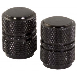 BOUCHONS DE VALVE RONDS NOIRS