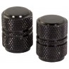 BOUCHONS DE VALVE RONDS NOIRS