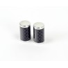 BOUCHON DE VALVES CARBONE CHROME