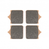 Disque AP RACING PLAQUETTES DE FREIN AVANT FRITTÉES 470SF FA604 4 PAD320594