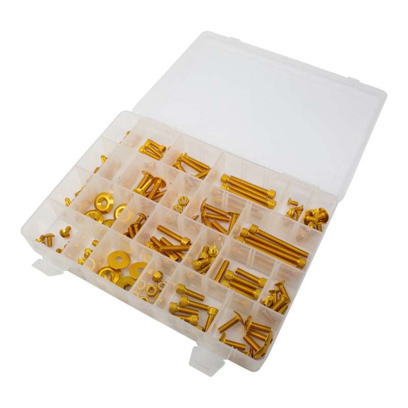 Jeu de vis universel (150 pièces) doré