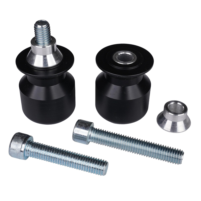 PROTÈGE BRAS OSCILLANT BIKETEK NOIR STP 10 MM TYPE KAWASAKI AVEC ENTRETOISES  1,25 PI
