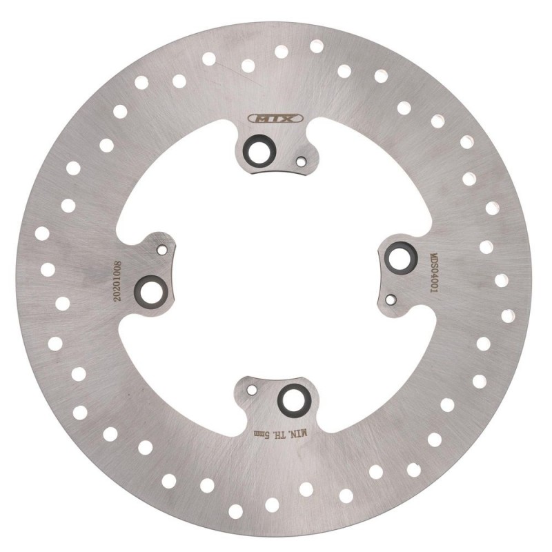 Disque de frein MTX 255 mm, arrière, plein, rond, Triumph  MD820  BKR889  MTX