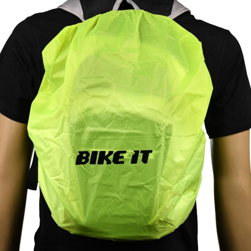 HOUSSE DE SAC À DOS JAUNE IMPERMÉABLE ET RÉFLÉCHISSANTE