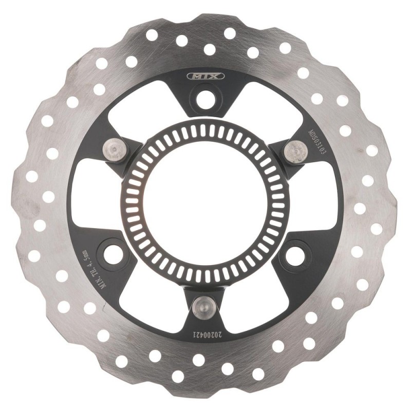 Disque de frein MTX 220 mm, arrière, avec ABS, ondulé, Kawasaki  MD4179  BK  MTX