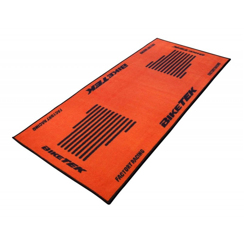 TAPIS DE GARAGE BIKETEK SÉRIE 3 ORANGE   NOIR SANS LOGO  1,52 M²