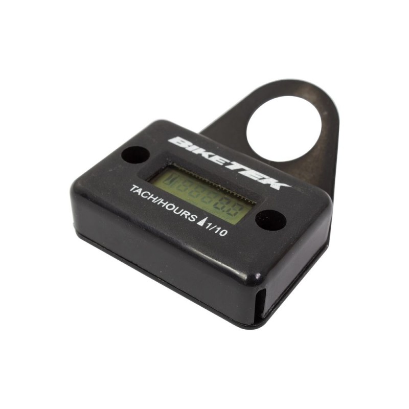 Compteur horaire   Compte tours noir avec support