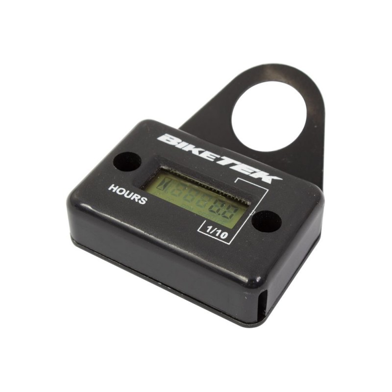 Compteur horaire noir avec support