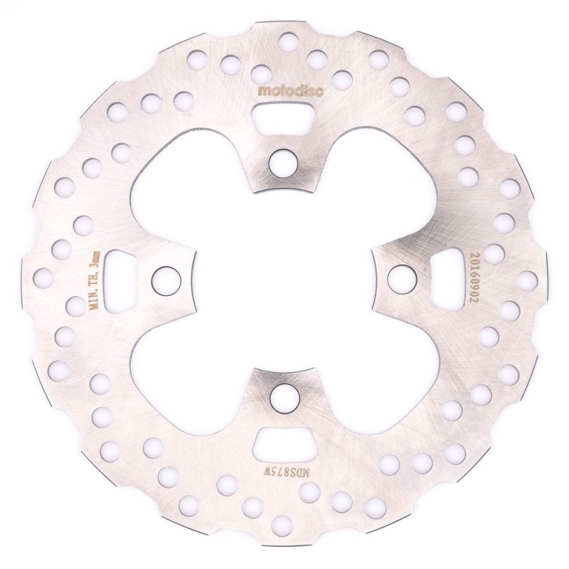DISQUE DE FREIN MTX 200 mm QUAD ARRIÈRE PLEIN ONDULÉ KAWASAKI  MD6304  BK  MTX