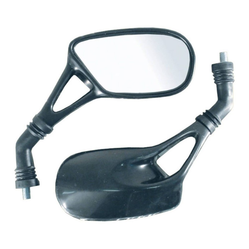 PAIRE DE RÉTROVISEURS AÉROSOLS UNIVERSELS 8 MM NOIRS