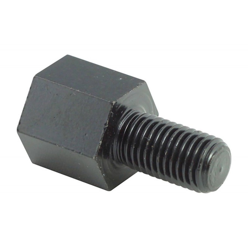 ADAPTATEUR DE RÉTROVISEUR NOIR CONVERTISSANT UN FILETAGE DE 8 MM EN FILETAGE DE 10 MM  1 pièce