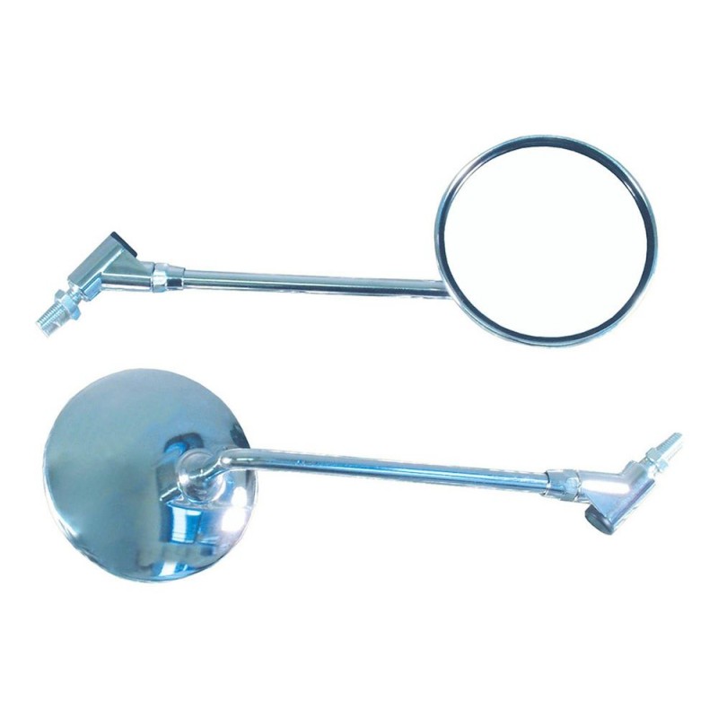 RÉTROVISEUR UNIVERSEL FILETAGE 8 10 MM AVEC ARTICULATION AMOVIBLE ET ADAPTATEURS  1 PIÈCE