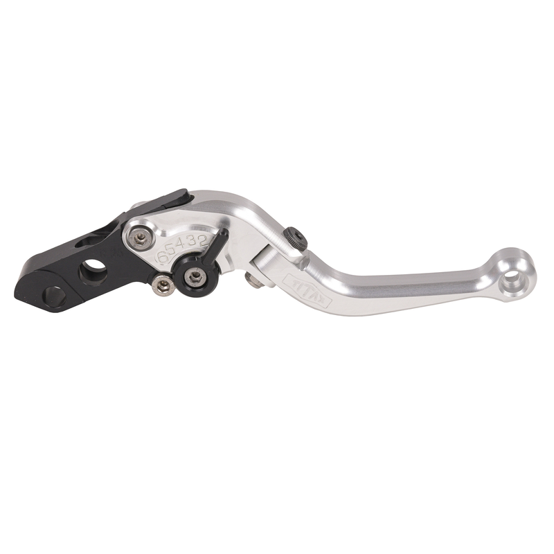 TITAX FOLDING BRAKE LEVER SHORT SILVER BREMBO 19x16/16x16
