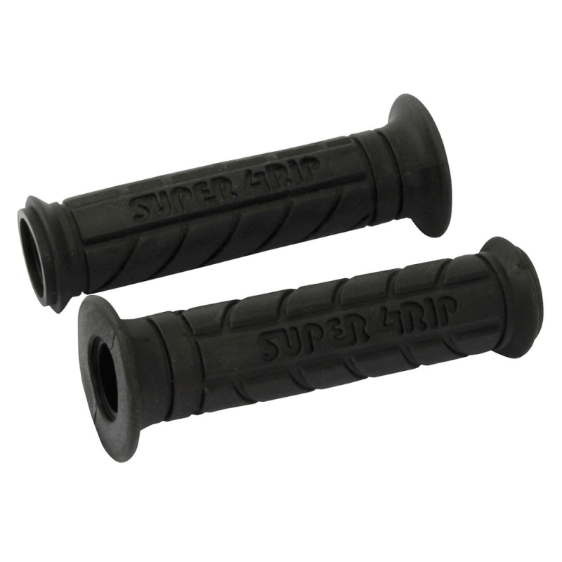 POIGNÉES SUPERGRIP NOIRES 22 MM GAUCHE 25 MM DROITE 130 MM LONGUEUR