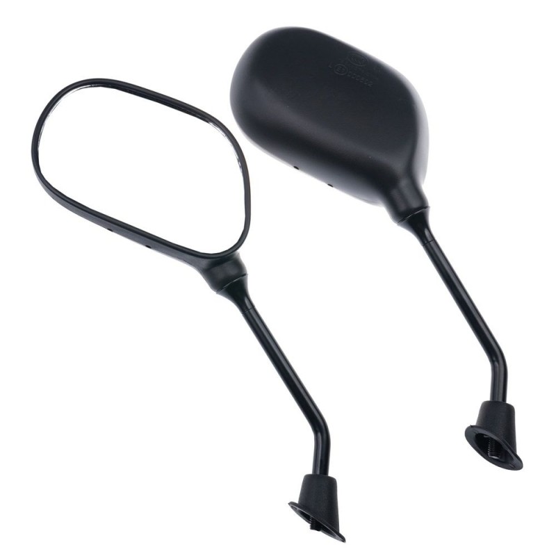 ENSEMBLE DE RÉTROVISEURS UNIVERSELS NOIRS SCOOTER 8 mm GAUCHE  STD  DROIT  INVERSE   589615