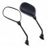 ENSEMBLE DE RÉTROVISEURS UNIVERSELS NOIRS SCOOTER 8 mm GAUCHE  STD  DROIT  INVERSE   589615