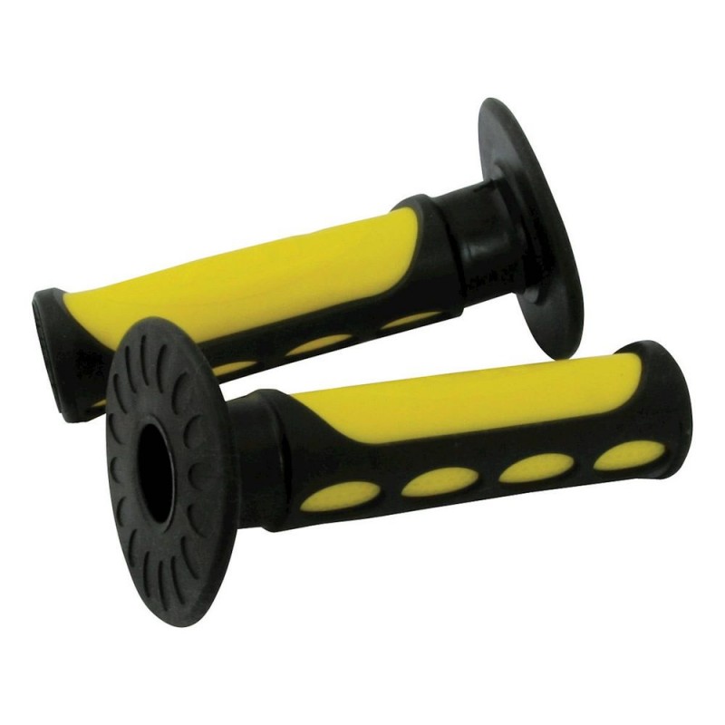 POIGNÉES TOUT TERRAIN 2 TONS JAUNE   NOIR