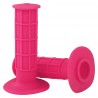 POIGNÉES MOTOCROSS ROSE 22 MM GAUCHE 25 MM DROITE 115 MM