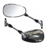 Paire de rétroviseurs Yamaha XJR1300 1400 ovales chromés  MP316