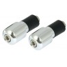 EMBOUT DE GUIDON SLIM 13 MM CHROMÉ