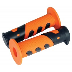Poignées MX Comp orange noires