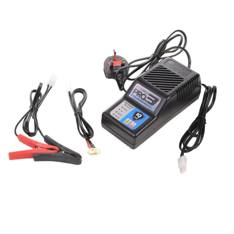 BIKETEK PRO-3 CHARGER 3 PIN 12V 1A (MALE CONNECTOR BLOCK)