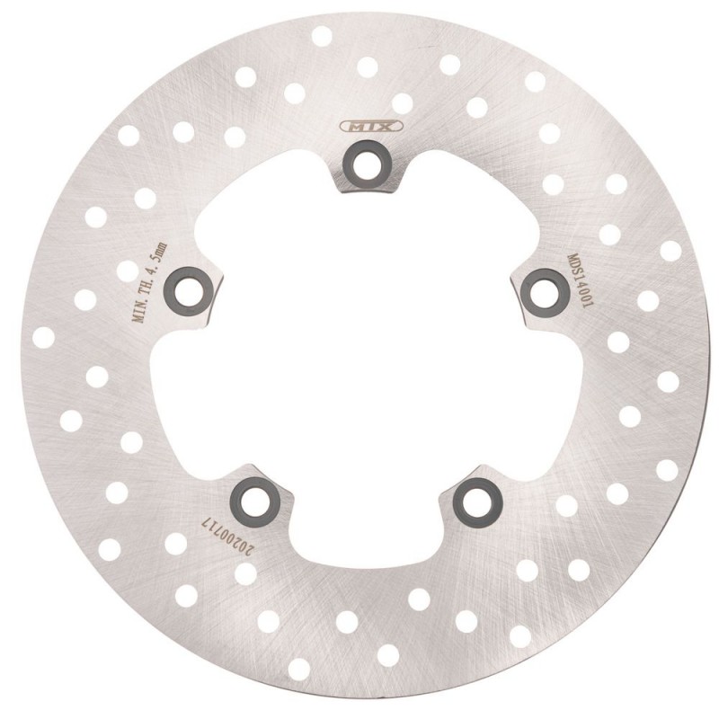 Disque de frein MTX 220 mm, arrière, plein, rond, pour Aprilia  MD613  BKR895  MTX