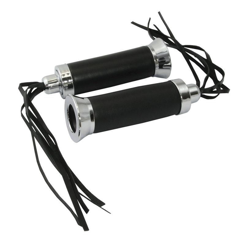 Poignées à pompons noires 22 mm  gauche, droite, 25 mm , longueur 138 mm