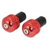EMBOUT DE GUIDON ROND 13 MM ROUGE
