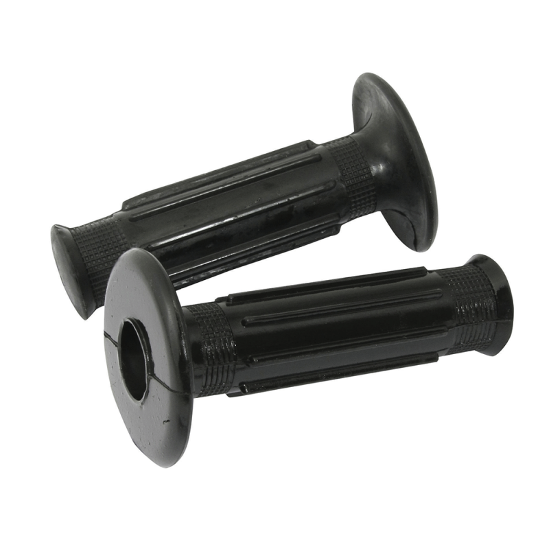 POIGNÉES DOHERTY NOIRES 22 MM GAUCHE 25 MM DROITE 120 MM DE LONGUEUR