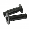 POIGNÉES DOHERTY NOIRES 22 MM GAUCHE 25 MM DROITE 120 MM DE LONGUEUR