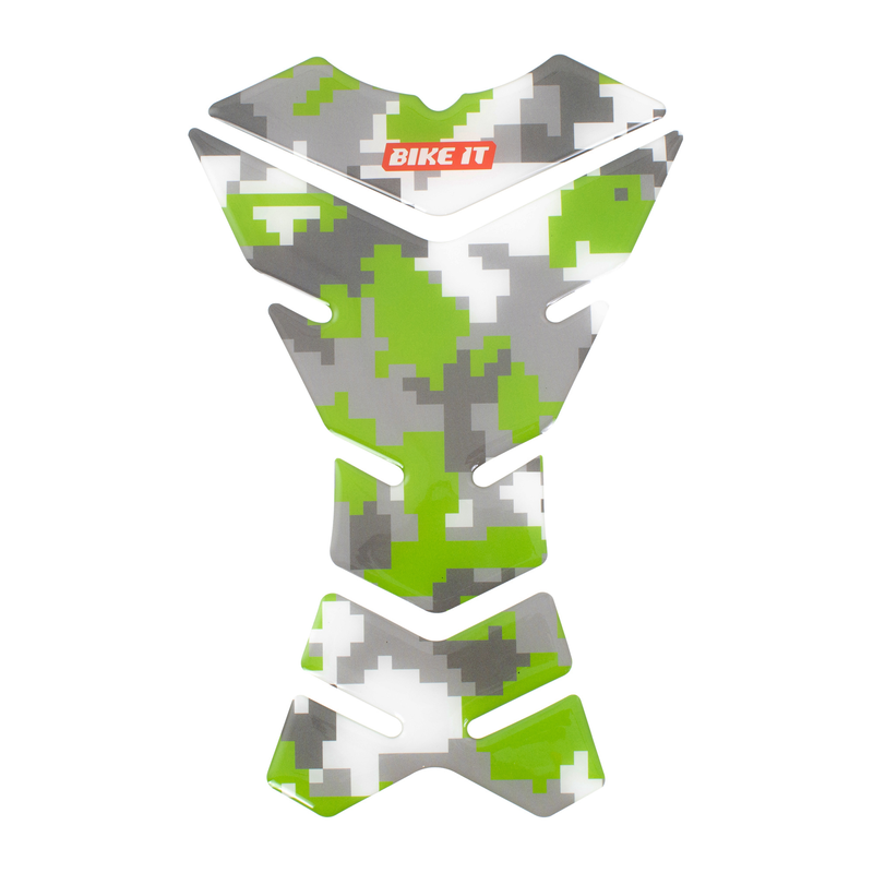 Protection de réservoir Spine camouflage urbain Vert Blanc Gris