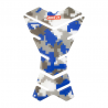 Protection de réservoir Spine camouflage urbain Bleu Blanc Gris